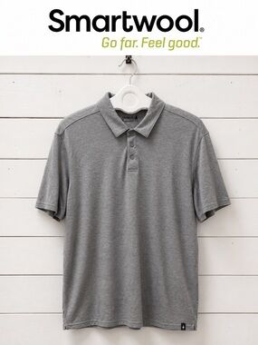 Smartwool Grey Short Sleeve Polo – Size L